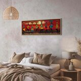  Slika - African Women Dancing 90x30 U prirodnom drvenom okviru | shoptok.hr
