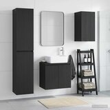  Set namještaja za kupaonicu 3 kom. Crna 33 x 34 5 x 160 cm - Crna | shoptok.hr