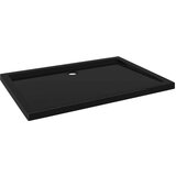 vidaXL Pravokutna ABS tuš-kada crna 80 x 110 cm | shoptok.hr