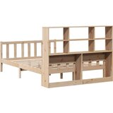 vidaXL Krevet s regalom za knjige bez madraca 120x190 cm od borovine | shoptok.hr