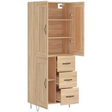  Visoka komoda hrasta sonome 69,5x34x180cm od konstruiranog drva | shoptok.hr