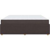  Posteljni okvir z vzmetnico Temno rjava 200 x 200 cm blago, (5000069935) | Shoptok.si