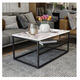 Decortie Asude Klub sto, 95x43x55cm, Bijelo-crni | Eponuda.ba