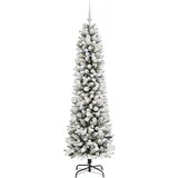 vidaXL Umestno božično drevo med 300 LED Zelena in bela 180 cm | Shoptok.si