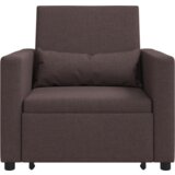  3-u-1 Sofa na razvlačenje tamnosmeđa tkanina | shoptok.hr