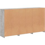vidaXL Komoda z LED lučkami betonsko siva 181,5x37x100 cm | Shoptok.si