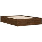  Okvir za krevet s ladicama boja hrasta 135x190 cm drveni | shoptok.hr