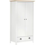  Garderobna omara z 2 vrati Hill Range bela 89x50x170cm borovina | Shoptok.si
