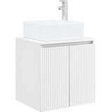 vidaXL Umivalnik s pritrditev na steno Bela 49,5 x 41 x 63 cm, (5000245827) | Shoptok.si