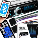  1DIN 12V LCD FM avtoradio 4x55W 2x USB Bluetooth SD + daljinec RENEW FORCE