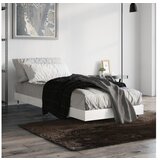 vidaXL Okvir za krevet visoki sjaj bijeli 75x190 cm konstruirano drvo Cijene