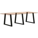 vidaXL noge jedilne mize v-oblike 3 kosi črne 70x(72-73,3) cm jeklo | Shoptok.si