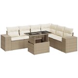 vidaXL 7-dijelni set vrtnih sofa od poliratana s jastucima bež | shoptok.hr