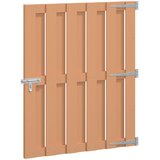  Vrtna vrata 100 x 112 cm WPC i aluminij Smeđa | shoptok.hr