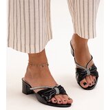 Gemre Embellished block heel mules with rhinestones Anbrani | Shoptok.si