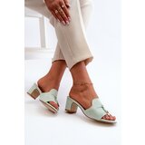 PS1 Women's Sandals In Mint Eco Suede On Heel Jemenna | Eponuda.ba
