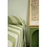 Really Nice Things Zeleno/bež pregrinjalo za zakonsko posteljo 240x240 cm Green Lines – Really Nice Things