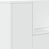  Uzglavlje s pohranom S LED svjetlom Bijelo Konstruirano drvo | shoptok.hr