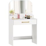 HOMCOM toaletna mizica iverna plošča 80D x 40Š x 135V cm belo, (5000242534) | Shoptok.si