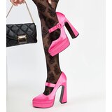 Gemre Dark Pink High Block Heel Pumps Mikea | ePonuda.com
