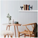 WALLXPERT Držač za knjige 8, 34x14x22cm, Crni Cijene