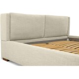 Scandic Bež tapecirani bračni krevet s prostorom za odlaganje s podnicom 180x200 cm Dreamer – | shoptok.hr