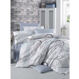 Colourful Cotton Güliz whitegreyblack ranforce king quilt cover set (eu) (es) Cene