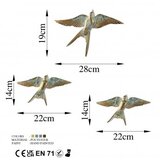 WALLXPERT zidna dekoracija flying swallow 1 | ePonuda.com