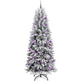 vidaXL Umjetno božićno drvce s stalakom Bijelo 78 x 78 x 210 cm | shoptok.hr