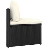  5-dijelni set vrtnih sofa od poliratana s jastucima crni | shoptok.hr