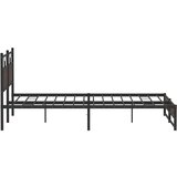 Metalni okvir kreveta bez madraca smeđa boja hrasta 180x200 cm | shoptok.hr