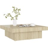  Stolić za kavu boja hrasta sonome 90 x 90 x 28 cm od iverice | shoptok.hr