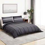 vidaXL Set posteljine za poplun tamnosivi 140 x 200 cm pamučni | shoptok.hr