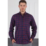 Dewberry G717 DERBERRY MEN'S SHIRT-NAVY BLUE- BURGUNDY | Shoptok.si