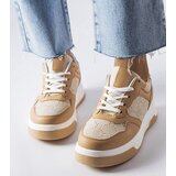Gemre Beige sneakers decorated with Paré embossing | shoptok.hr
