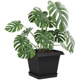  Saksije za biljke 24 pcs Crna 20 x 20 x 16 cm Plastika | shoptok.hr