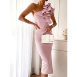 Edoti Women's midi dress with straight neckline elegant MEGAN DL Cijene
