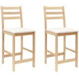  Trpezarijske stolice 2 pcs Prirodna 40 x 47,5 x 99,5 cm | shoptok.hr