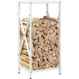  Stalak za drva bijeli 34x25x70 cm Hladno valjani čelik | shoptok.hr