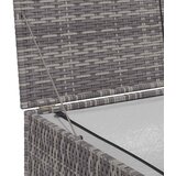  Vrtna kutija za pohranu siva 150 x 100 x 100 cm od poliratana | shoptok.hr