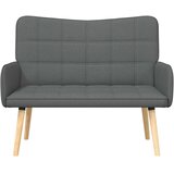  Kauč za dvoje Tamno siva 115 x 61 x 87 cm tkanina | shoptok.hr