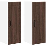  Zidni kuhinjski ormarić Zidne 2 pcs Smeđi hrast 30 x 31 x 80 cm | shoptok.hr