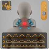 Neo-Sport NS-505 bežični shiatsu masažer za vrat i leđa s 3 načina grijanja | shoptok.hr