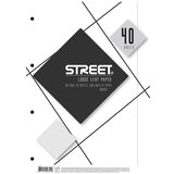 STREET Vložni listi A4, 40 listov, brezčrtni Cene