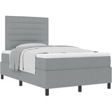  s opruga kutije Svijetlo siva 120 x 190 cm tkanina | shoptok.hr