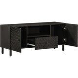 Maison Chic TV omarica - TV enota - Televizijska omarica črna 105x33x46 cm trden mangov les, (21698876) Cene