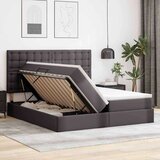  Krevet s madracem i skladištem Siva 180 x 200 cm Lažna koža | shoptok.hr