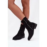 Boto Insulated Women's Booties With Wrinkled Shaft On Flat Heel Krisia | shoptok.hr