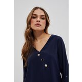 Marisse Shirt With Decorative Buttons L-Ko-3700 Navy | shoptok.hr