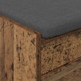  Klupa za hodnik s jastukom Staro drvo 103 x 38 x 45 cm | shoptok.hr